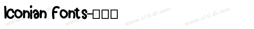 Iconian Fonts字体转换